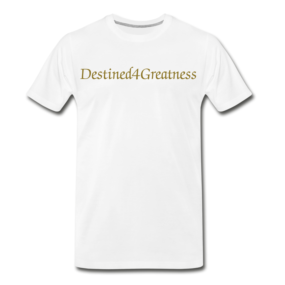 Men's Metallic Gold D4G T-Shirt - white