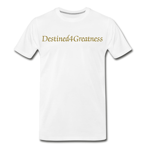 Men's Metallic Gold D4G T-Shirt - white