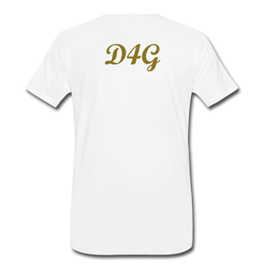 Men's Metallic Gold D4G T-Shirt - white