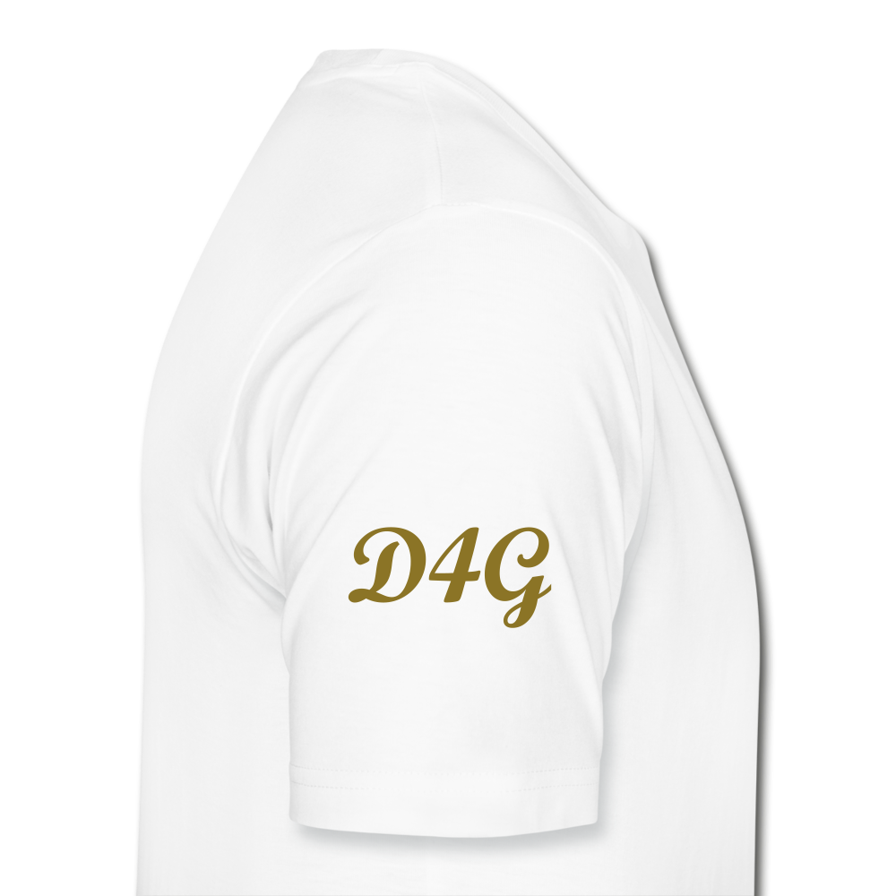 Men's Metallic Gold D4G T-Shirt - white