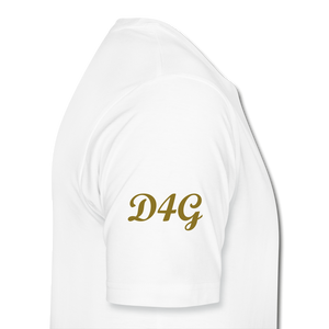 Men's Metallic Gold D4G T-Shirt - white