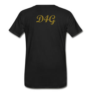 Men's Metallic Gold D4G T-Shirt - black