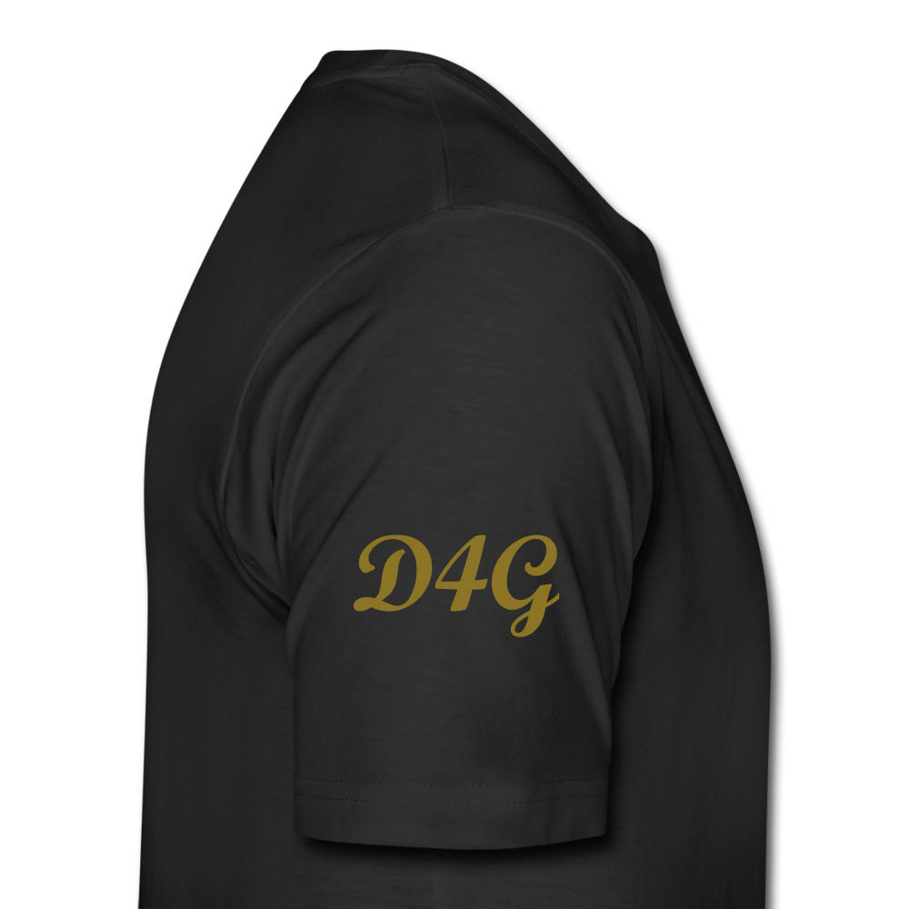 Men's Metallic Gold D4G T-Shirt - black