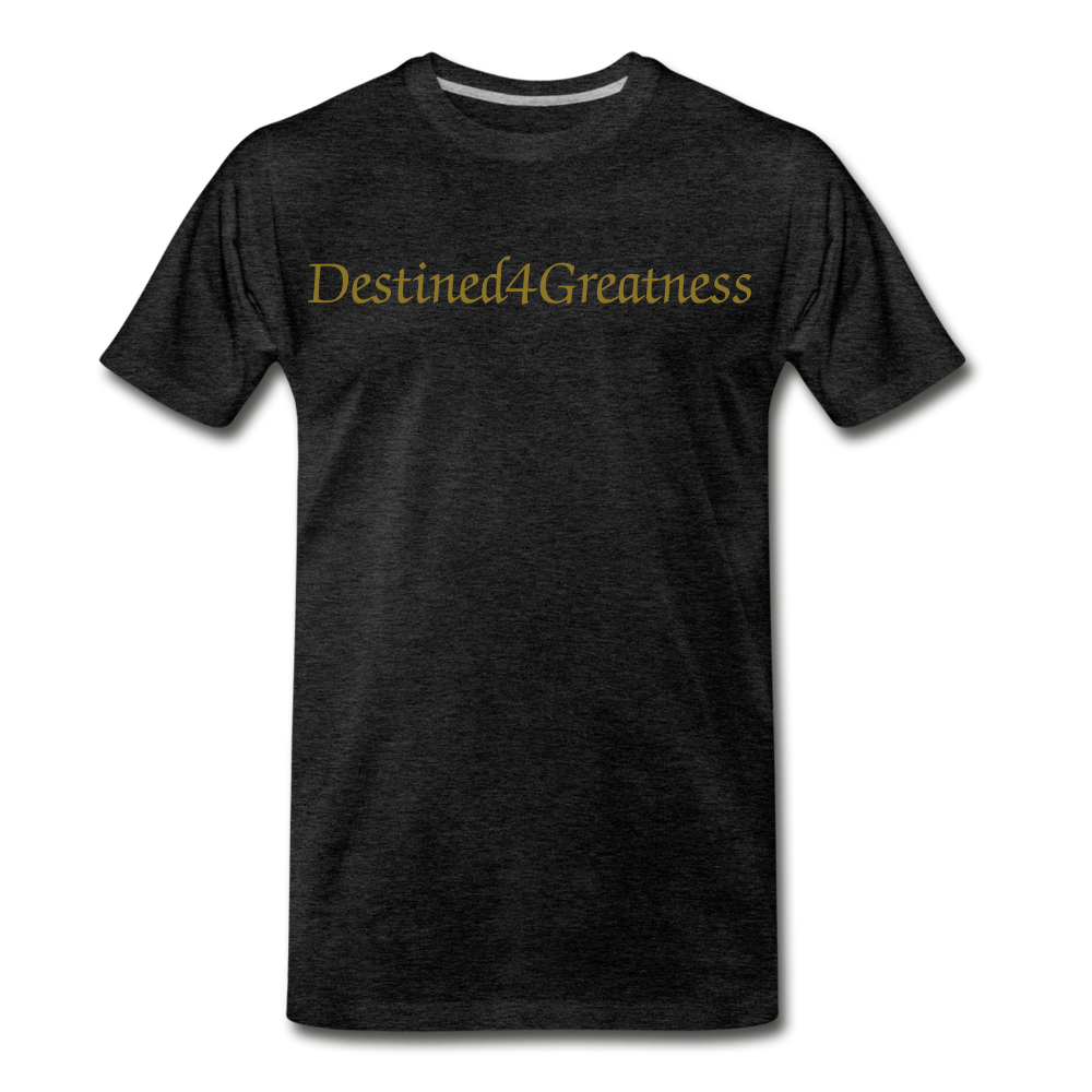 Men's Metallic Gold D4G T-Shirt - charcoal grey