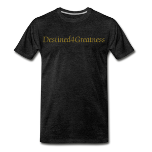 Men's Metallic Gold D4G T-Shirt - charcoal grey