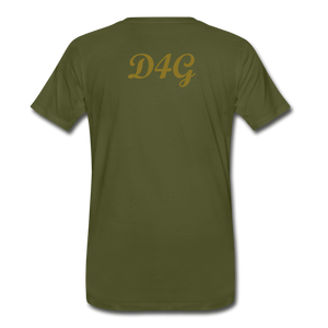 Men's Metallic Gold D4G T-Shirt - olive green