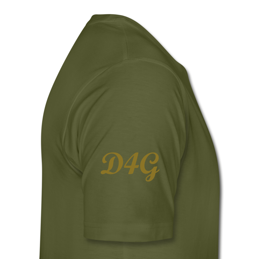 Men's Metallic Gold D4G T-Shirt - olive green