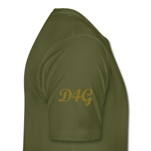 Men's Metallic Gold D4G T-Shirt - olive green