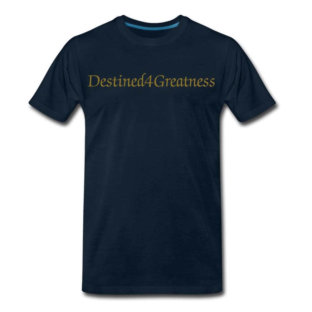 Men's Metallic Gold D4G T-Shirt - deep navy