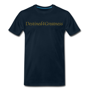 Men's Metallic Gold D4G T-Shirt - deep navy