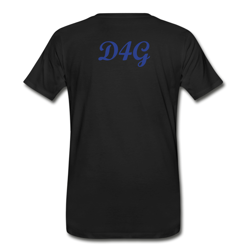 Men's Royal Blue D4G T-Shirt - black