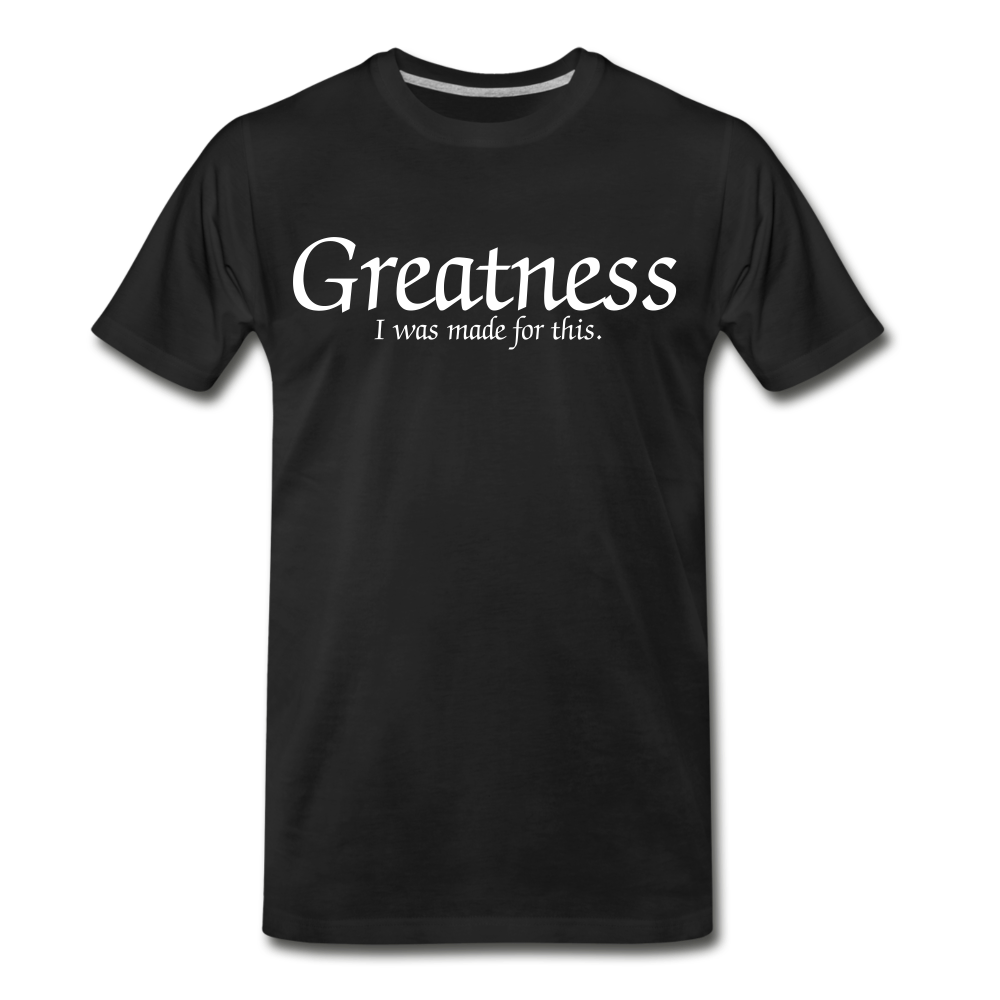 Men's White Greatness D4G T-Shirt - black