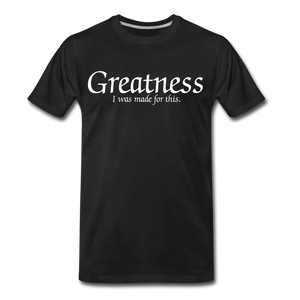 Men's White Greatness D4G T-Shirt - black