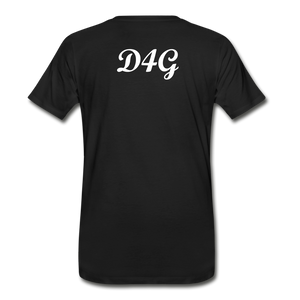 Men's White Greatness D4G T-Shirt - black