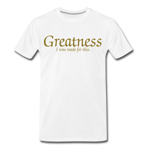 Men's Gold Greatness D4G T-Shirt - white