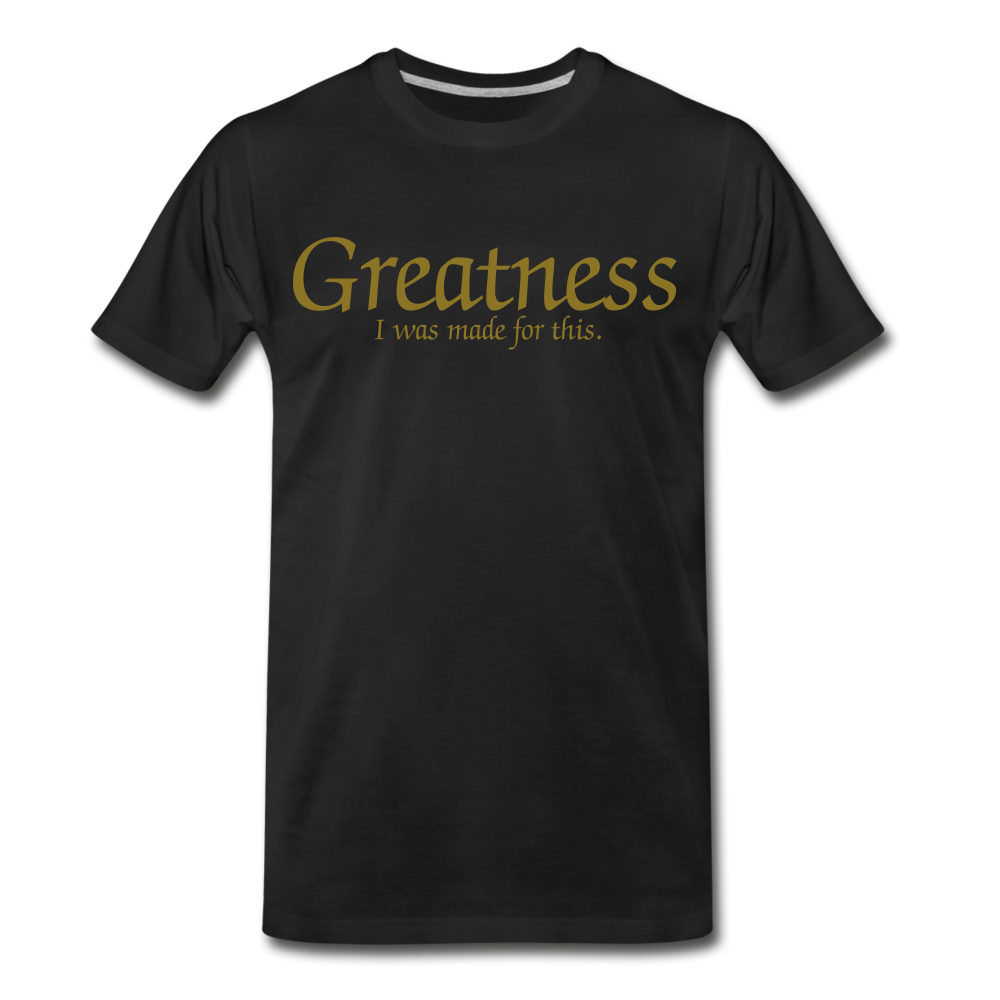 Men's Gold Greatness D4G T-Shirt - black