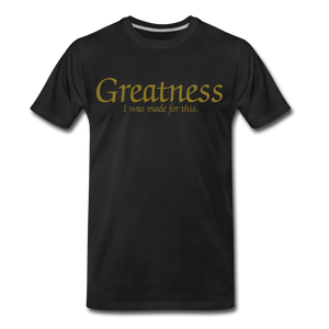 Men's Gold Greatness D4G T-Shirt - black