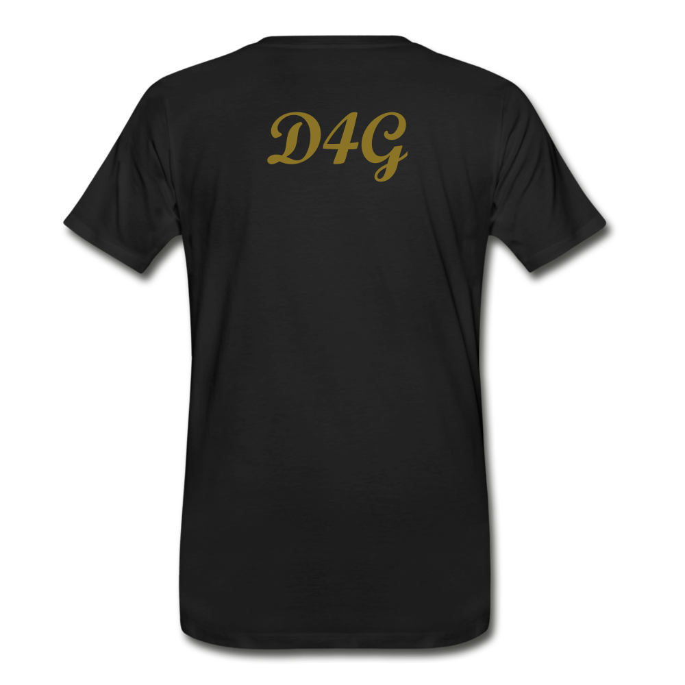 Men's Gold Greatness D4G T-Shirt - black