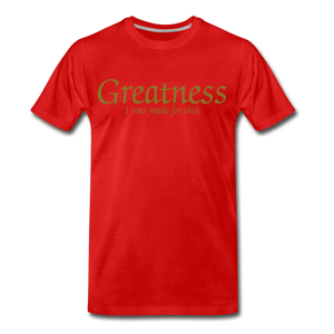 Men's Gold Greatness D4G T-Shirt - red