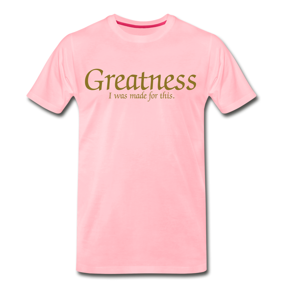 Men's Gold Greatness D4G T-Shirt - pink