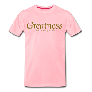 Men's Gold Greatness D4G T-Shirt - pink