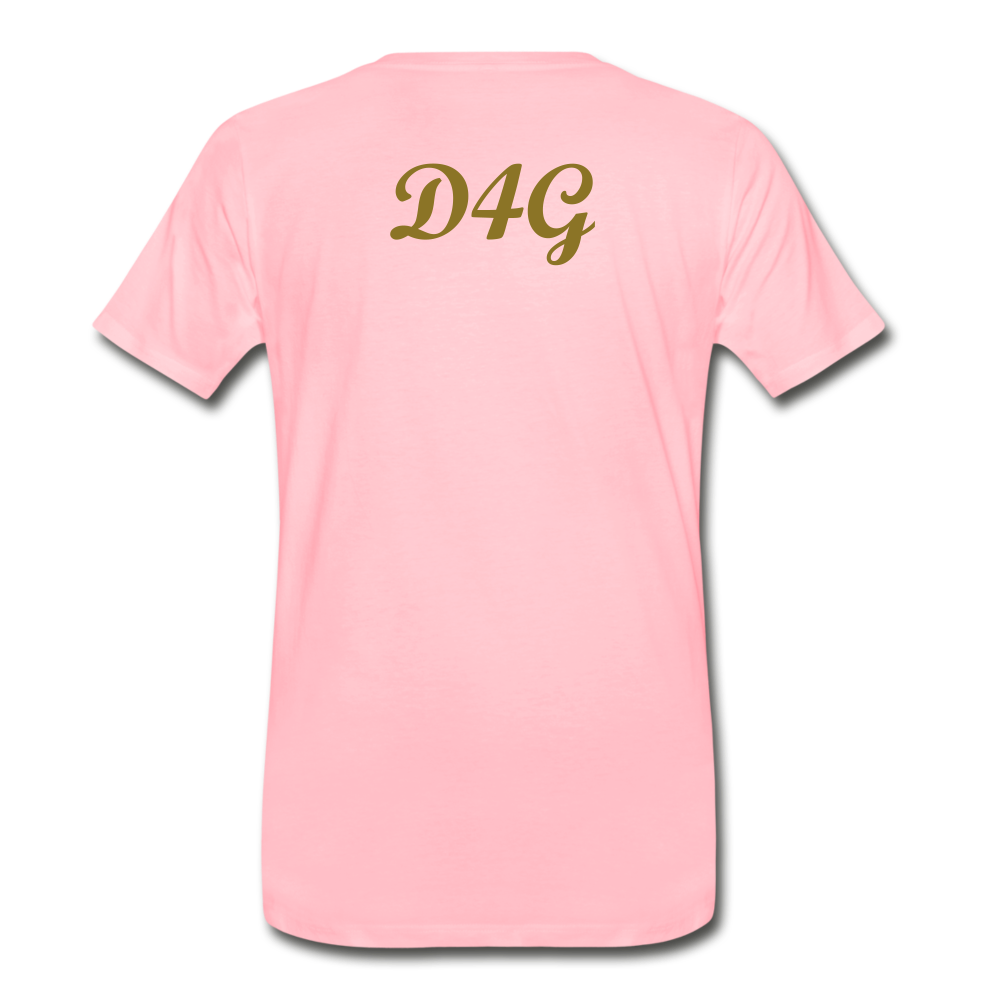 Men's Gold Greatness D4G T-Shirt - pink