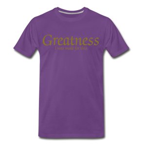 Men's Gold Greatness D4G T-Shirt - purple