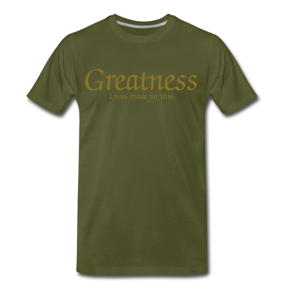 Men's Gold Greatness D4G T-Shirt - olive green