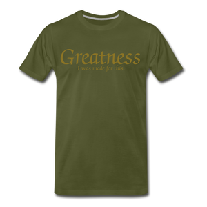 Men's Gold Greatness D4G T-Shirt - olive green