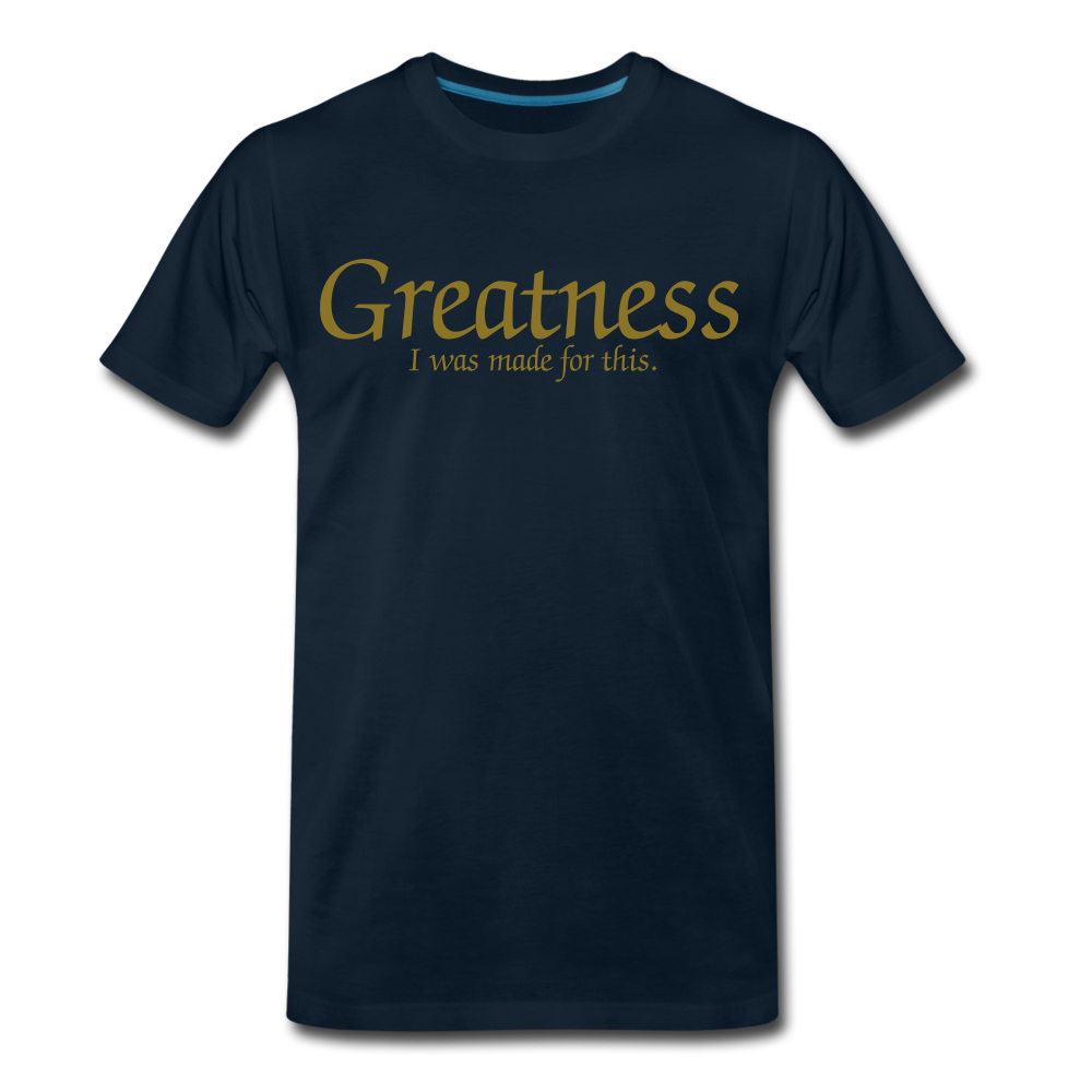 Men's Gold Greatness D4G T-Shirt - deep navy