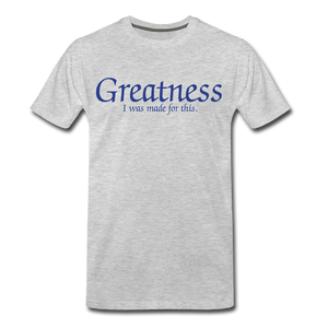 Men's Royal Blue Greatness D4G T-Shirt - heather gray