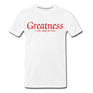 Men's Red Greatness D4G T-Shirt - white