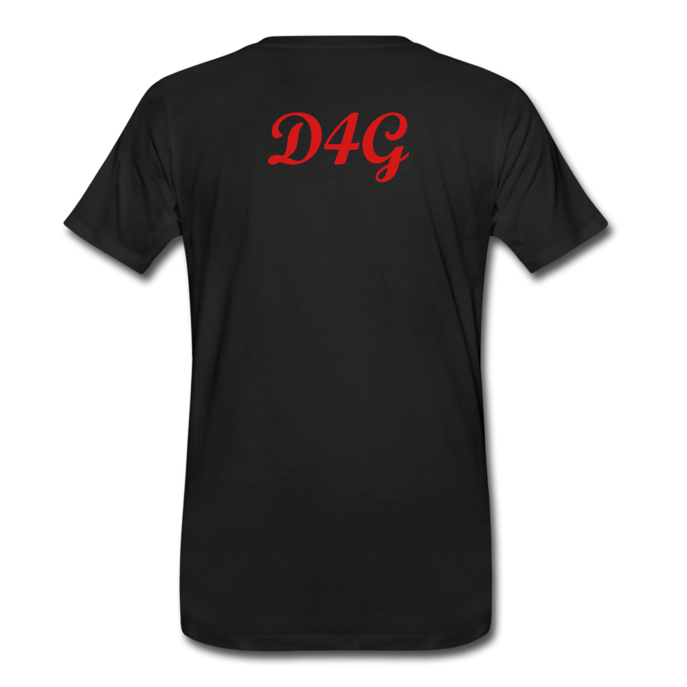 Men's Red Greatness D4G T-Shirt - black