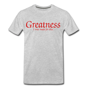 Men's Red Greatness D4G T-Shirt - heather gray