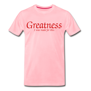 Men's Red Greatness D4G T-Shirt - pink