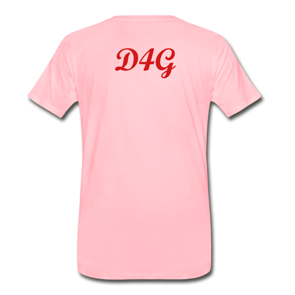 Men's Red Greatness D4G T-Shirt - pink