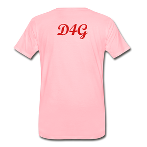 Men's Red Greatness D4G T-Shirt - pink