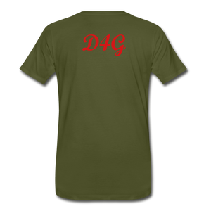 Men's Red Greatness D4G T-Shirt - olive green