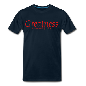 Men's Red Greatness D4G T-Shirt - deep navy