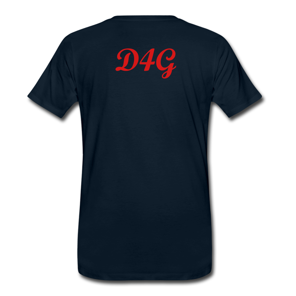 Men's Red Greatness D4G T-Shirt - deep navy