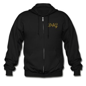 GOLD IAM D4G Zip Hoodie - black