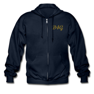 GOLD IAM D4G Zip Hoodie - navy