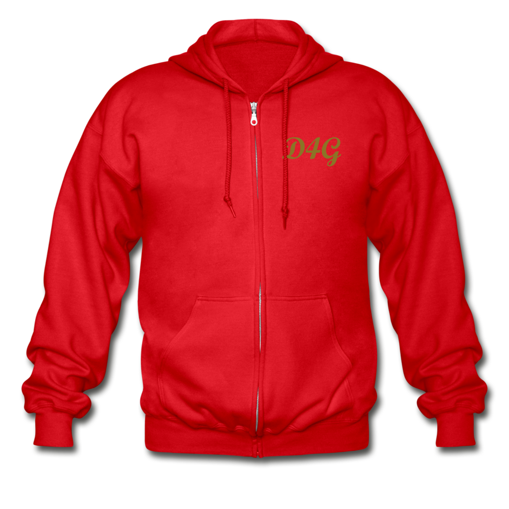 GOLD IAM D4G Zip Hoodie - red