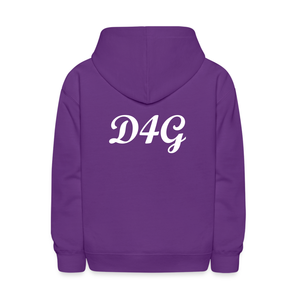 Youth IAM D4G Hoodie - purple