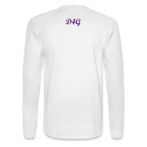 Unisex Purple I AM Long Sleeve T-Shirt - white