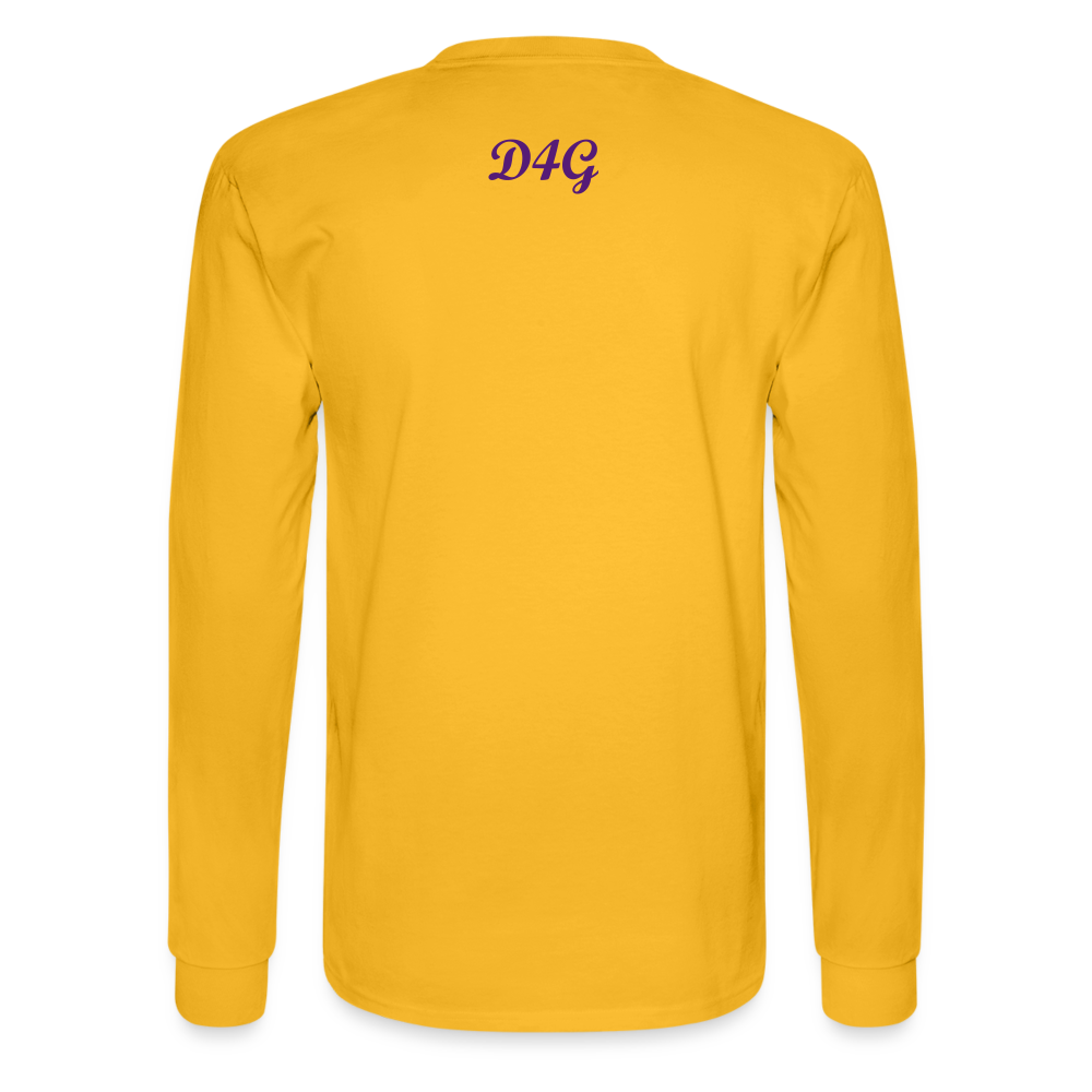 Unisex Purple I AM Long Sleeve T-Shirt - gold