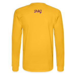 Unisex Purple I AM Long Sleeve T-Shirt - gold