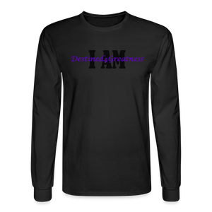 Unisex Purple I AM Long Sleeve T-Shirt - black