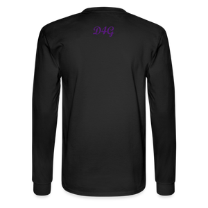 Unisex Purple I AM Long Sleeve T-Shirt - black