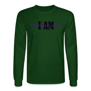 Unisex Purple I AM Long Sleeve T-Shirt - forest green